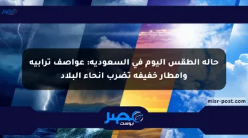 حالة الطقس اليوم في السعودية: عواصف ترابية وأمطار خفيفة تضرب أنحاء البلاد